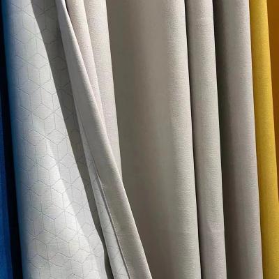 China Factory Supply New Blackout Jacquard Curtain Blackout Curtain Factory Supply Super High Density Solid Fabric for sale