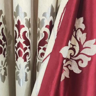 China Blackout Curtain Factory Supply Hot Sale 3.2M Width Elegant New Style Cashmere Jacquard Blackout Curtain Fabric for sale