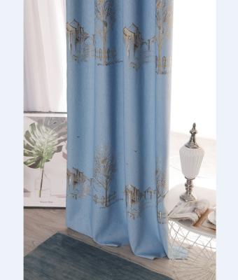 China Factory supply high quality cheap black waterproof yarn water resistant jacquard blackout curtain fabric for sale