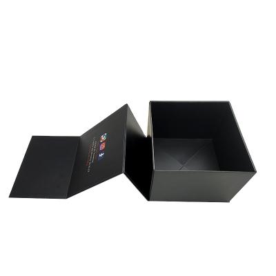 China Handmade Hot Sale Factory Black Matte Foldable Basketball Cap Hat Biodegradable Box for sale