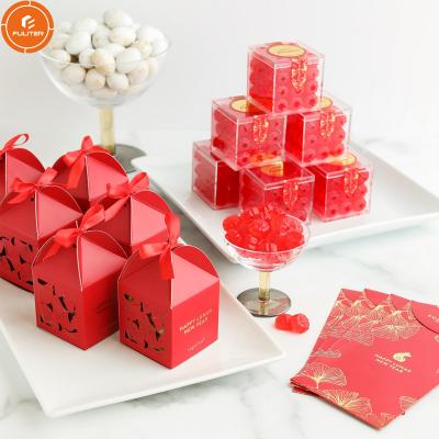 China Small plastic box chocolate candy box disposable plain paper packaging for sale