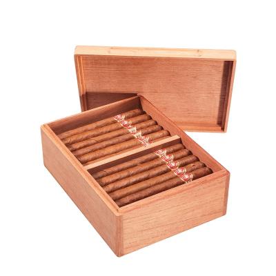 China Custom Made Wooden Logo Handmade Gift Spanish Cedar Cigar Box Packaging for 20 Cigars for sale