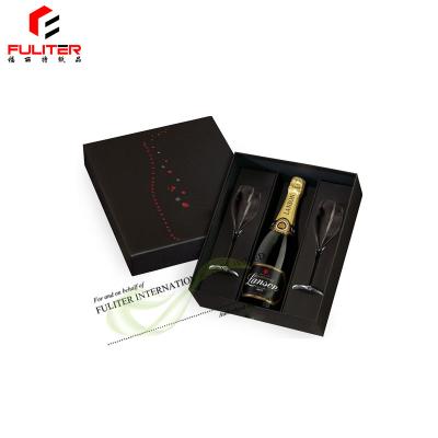 China Fashion Handmade Wholesale Paper Wine Box Wine Packaging Shipping Cartons For Glass Bottles Packing for sale