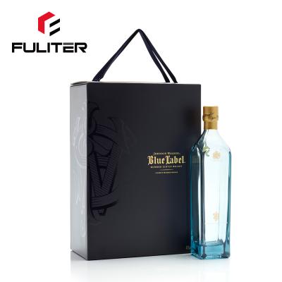 China Handmade Custom Design Liquor Wine Bottle Luxury Packaging Paper Gift Box for sale