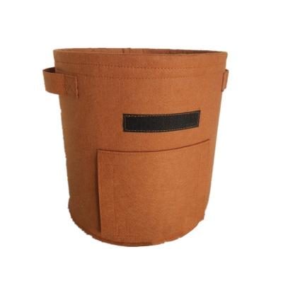 China 3.5.7.10 Gallon Eco-friendly Felt Grow Bag, Aeration Cloth Pots With Handles For Vegetables Peanuts Flowers for sale