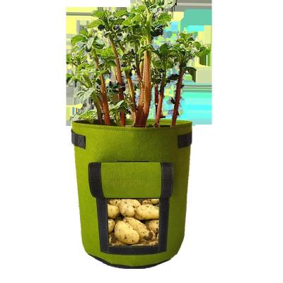 China Factory wholesale handmade eco friendly felted fabric lower size eco-friendly custom made moq grow bags for sale