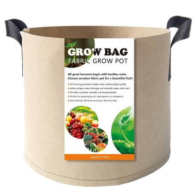 China Popular Hot Sale Custom Made High Quality Garden Felt Planter Eco-friendly Grow Bag for sale