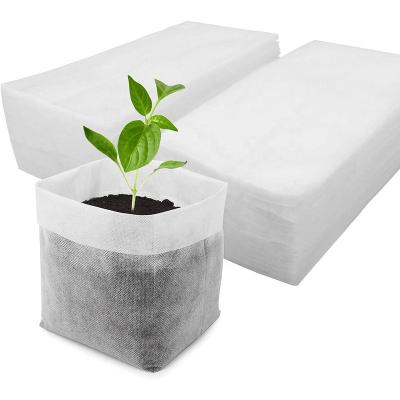 China Eco - Friendly Eco - Friendly Biodegradable Nonwoven Fabric Nursery Bags For Plant Grow Planting for sale