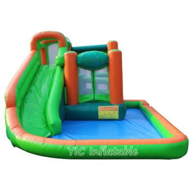 China Fashionable Double Lane Inflatable Water Slide Inflatable Bouncers Jumping Castles Slide Inflatable With Pool For Sale for sale