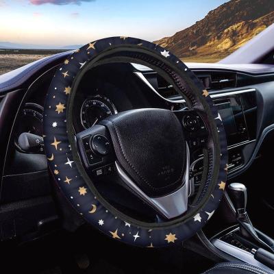 China Perfectly Fit Wholesale Link Dye Printed For Women Men Vintage Sew Interior Bling Steering Wheel Covers Car Steering Wheel Covers for sale