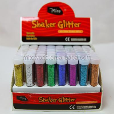 China 48 x Fine Mosaic Glitter Crystal Acrylic Powder for Art Tips Design (4.5g tube) for sale