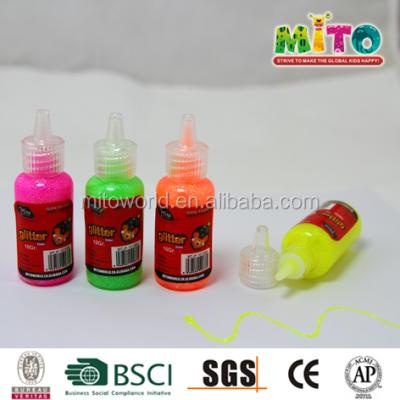 China Nail School Hot Sale Glitter Washable Glue For Drawing On Fabrics for sale