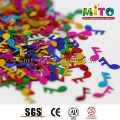 China Diy Crafts Party Supplies Metallic Music Note Sequin New Years Eve Party Confetti for sale