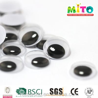 China Safety Black And White Plastic Moving Toy Toy Accessories 28mm Googly Eyes for sale