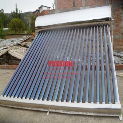 China 200L 304 Stainless Steel Solar Water Heater 250L Non Pressure Solar Geyser ETC Glass Tube Solar Heaing System for sale