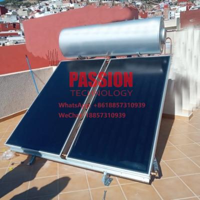 Cina acqua solare Heater Tank della lamina piana 300L dell'acqua di Heater Black Solar Thermal Flat dello schermo piatto solare di titanio blu del collettore in vendita