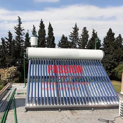 China 300L Non Pressurized Solar Water Heater 200L Vacuum Tube Solar Thermal Heater 5L Tank for sale