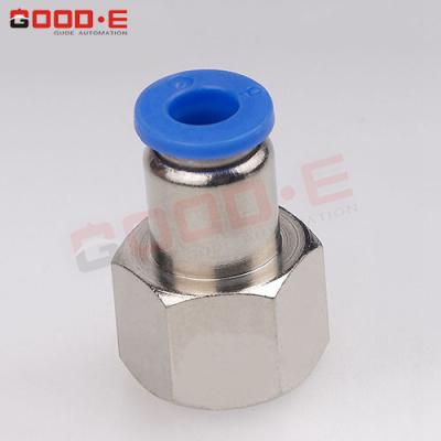 China Easy To Connect PCF Manufacturing Push One Touch Connectors Straight Tube To Connect Pneumatic Air Fitting for sale