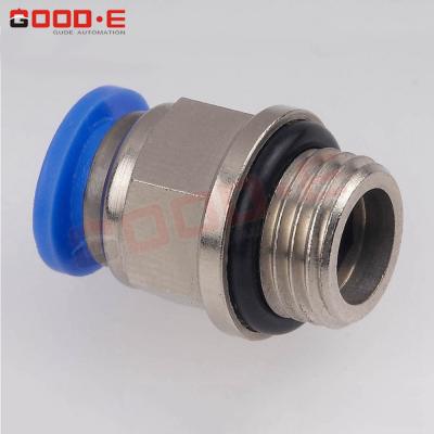 China Easy To Connect PC-G Metal Brass Zinc Pneumatic Connectors Quick Push Connect Tube Straight Fit for sale