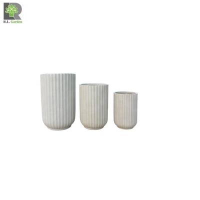 China Modern Round Shape Handmade Sets Flower Pot With OEM Customized Europe Style VASE FLOOR Color Planter for sale