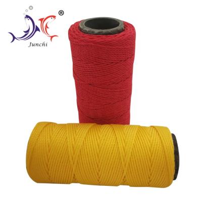 China High Temperature Resistant High Tenacity Color 21 Ply Nylon Fishing Net Twine For Rope for sale