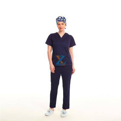 China Eco - Friendly Anti Static Breathable Hospital Scrub Suits Uniform Easy - Washing Medical Nursing Scrub Uniforms for sale