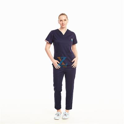 China 2021 Fashions Pharmacy Housekeeping Work Suit Hospital Reception Anti-Static Nurse Jogger Scrub Uniforms Set Medical for sale