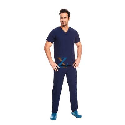 China Breathable/Comfortable/Fashion/Wrinkle Free Work Suit Men Unisex Women Medical Staff Nurse Sets Jogger Tops Pants Hospital Scrub Uniforms for sale