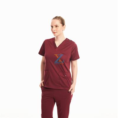 China Launder Resistant/Anti-Static/Breathable/Wrinkle Free Spa Medical Salon Beauty Suit Nursing Staff Clinic Hospital Dental Care Worker Scrubs Work Uniforms Women for sale