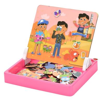 China Newcomer Early Educational Toy Drawing Function Magnetic Puzzle DIY Toys Kindergarten Kindergarten Toys Newcomer DIY Toys Best Travel Gifts for sale