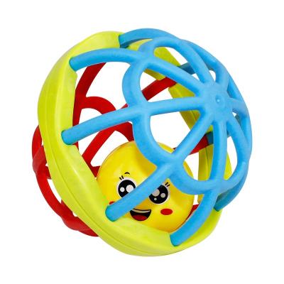 China Amazon Hot Sale Baby Toy Inflatable Curvy Ball Rattle Toy For Babies for sale