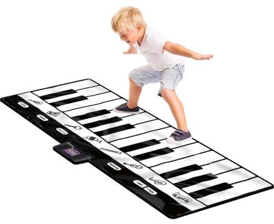 China Amazon Hot Selling Educational Toy For Kids Giant Musical Piano Play Mat 24 Keys 8 Different Musical Instruments Sound Options for sale