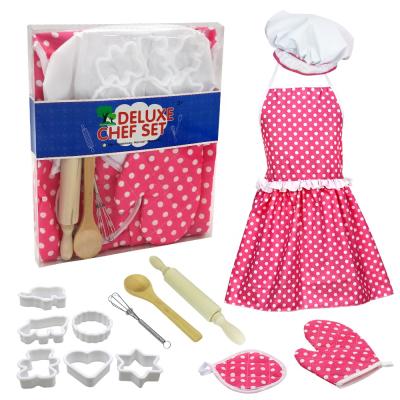 China Kitchen Cooking Game Baking Toy Set Chef Costume Set Role Play Set Cooking and Baking Set for sale