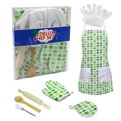 China Kitchen Cooking Game Baking Toy Set Chef Career Role Play Kids Children Dress Up Pretend Game Great Gift for sale