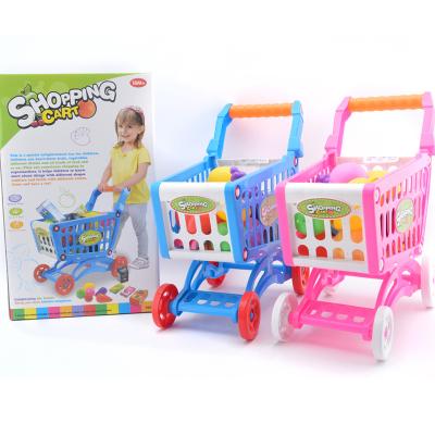 China Hot Mini Shopping Cart Toy For Home Baby Gift of Simulation Supermarket Selling Simulated Shopping Cart Kids Amazon Supermarket Play for sale