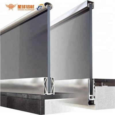 China Profile Extruded Aluminum C Channel Aluminum OEM, Balcony Railing Aluminum Fence Profile, 6463 Polished Anodized Aluminum Extrusion For Glass for sale