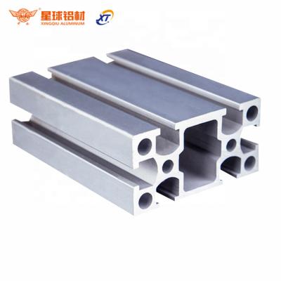 China Profile Extruded Aluminum 10X10 Aluminum Extrusion T Slot Aluminum Industrial Profile With Silver Anodizing for sale