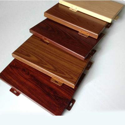 China Good Quality Morden Precision +-0.1mm Stain Wood Grain Decoration Aluminum Extrusion Profile for sale