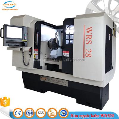 China Wheel Rim Repair Touch Screen Rim Repair Machine Diamond Cutting Wheel Lathe For Rim Refurshment WRS28 for sale