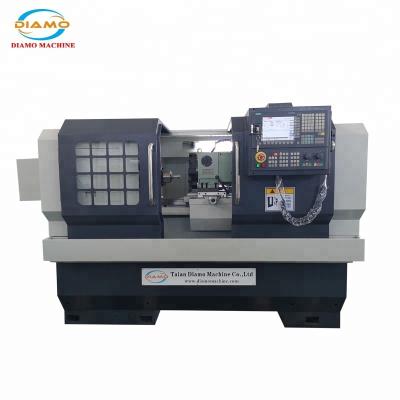 China Automatic Metal Cutting Siemens CNC Lathe With Pneumatic Bushing CK6136 for sale