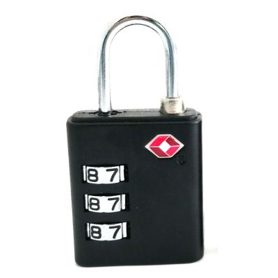 China TSA-550 Travel Security TSA Approved Professional Luggage Small 3 Digital Combination TSA Padlock for sale