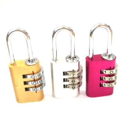 China Sauna Center/Gym/Club Hot Selling Aluminum Door Lock Travel 3 Digit Combination Padlock CH-03B for sale