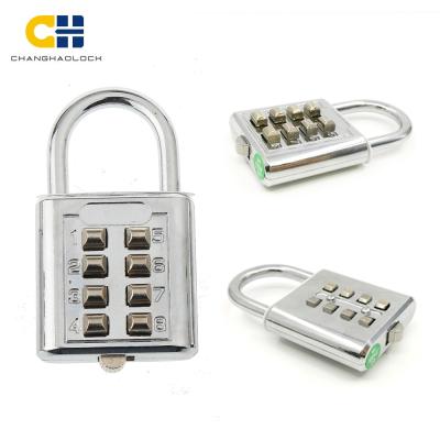 China CH-601 8 Numbers Button Combination Padlock 61*35*11mm for sale