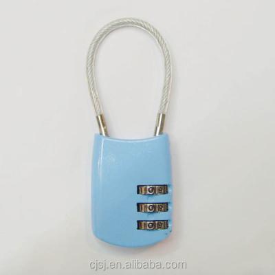 China Zinc alloy children's code lock children's security suitcase bag combination key ch 017L 3 digit lock for sale