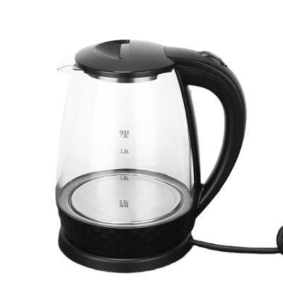 China Fashionable 360 ​​Degree Glass Electric Kettle Kitchen Appliances Cheap Low Price Rotation Glass Kettle for sale