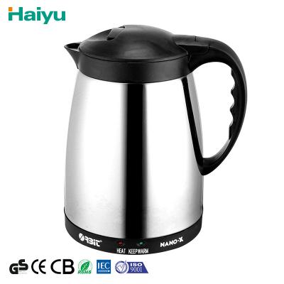 China 360 Degree Large Capacity Rotating Low Water Heater Electronic Kettle Stainless Steel Electric Kettle for sale