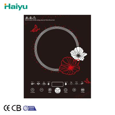 China Outdoor Touch Induction Cooker , Induction Stove With Flower Decoration for sale