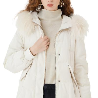 China Wholesale Reversible Down Jacket Women Winter Warm Coats Windproof Stripper Long Jacket With Hood For Women for sale