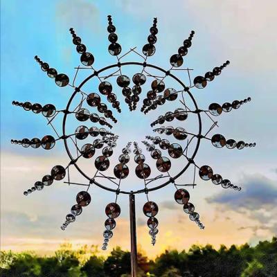 China Unique and Magical Metal Catchers Outdoor Wind Decor Patio Decor Windmill for Yard Garden for sale