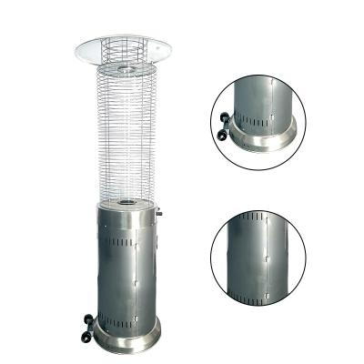 China Stocked Good Quality Factory Directly Popular Portable Stainless Steel Round Gas Heaters For Camping Outdoor Patio for sale